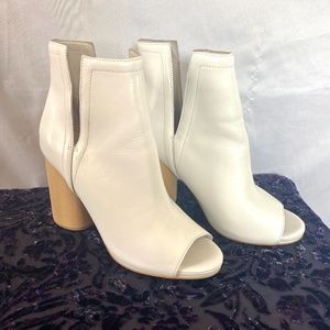 Jeffrey Campbell Cream Ankle Booties